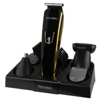 Aparador / Cortador de Cabelo Tucano TC-8180 / 8 Em 1 / Recarregavel - Preto/ Dourado