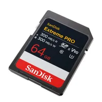 Memoria Sandisk SD 64G Extreme Pro 300MB/s V90 4K/