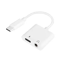 Adaptador Satellite AL-09 - USB-C para Aux 3.5MM - USB-C - Branco