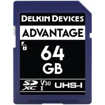 Cartão de Memoria Delkin SDXC 64GB - V30 - Uhs-I - 100MB s
