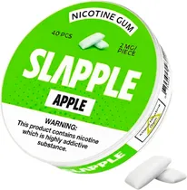 Chiclete de Nicotina Slapple Apple 2 MG (40 Unidades)