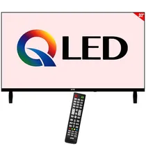 Smart TV Qled 32" Hye 32ATHQ HD Android Wi-Fi com Conversor Digital