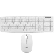 Teclado Mtek + Mouse KM-5239W Wireless Port - Branco