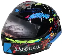 Capacete para Moto LV Cool Helmets P7 -Tamanho XL (61-62) Straight A Student
