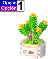 Blocos de Construção Succulets Potted Plants Koco - 01001-12 (Diverso)