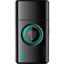 Barbeador Eletrico VGR Voyager V-377 / 9000RPM / 1400MAH / Recarregavel / com Acessórios - Preto