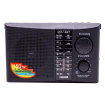 Radio Coldyir ICF-88BT / FM / AM / SW / 3 Bands / 3W / 220V ~ 50HZ - Preto