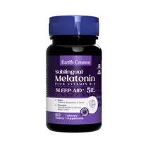Melatonin Earth's Creation Sublingual 5MG +B-6 Mint Flavor 60 Tabs
