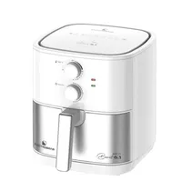 Fritadeira Elétrica Airfryer Electrobras EBAF61W Max 6.1L/1900W/220V- Branco Prata