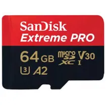 Mem Micro SD 64GB Sandisk Ext. Pro 200-90 V30