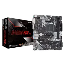 Placa Mãe Asrock B450M-HDV R4.0 DDR4 Socket AM4 Chipset AMD Promontório B450 Micro ATX