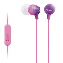 Fone de Ouvido Sony MDR-EX15AP 3,5 MM com Microfone - Violeta