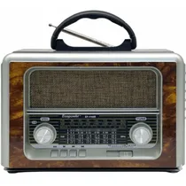 Rádio Ecopower EP-F98B USB/SD/FM/AM - Champagne