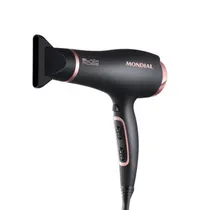 Secador de Cabelo Mondial Black Rose SC-37 com 2000W/110V - Preto/Rosa