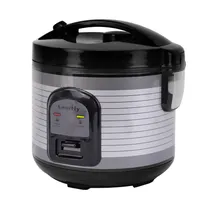 Panela Elétrica para Arroz Smartfy PE01G - 400W - 1L - 220/240V 50/60HZ - Preto e Cinza