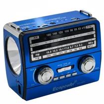 Rádio Ecopower EP-F339 USB/SD/FM/BT - Azul