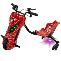 Triciclo Elétrico Audisat TE-8W 8" Bluetooth/Speaker - Spider Red (1 Mês de Garantia)