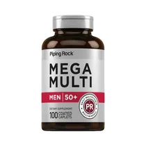 Vitamina Piping Rock Mega Multi Men 50+ 100 Cápsulas
