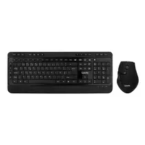 Kit Mouse e Teclado Quanta QTKTM Elite - Sem Fio - 1600DPI - Português - Preto