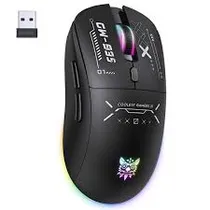 Mouse Onikuma CW935 Tri-Mod RGB Bateria Black 12800DPI