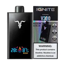 Pod Descartável Ignite V300 Black Green Apple