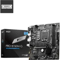 Placa Mãe LGA1700 MSI B760M-G Pro DDR5 USB/ HDMI/ DP/ VGA/ Matx