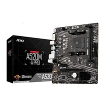 MB AM4 MSI A520M-A Pro DVI/HDMI/M.2