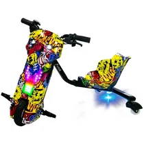 Triciclo Elétrico Audisat TE-8X 8" Bluetooth/Speaker - Hip Hop (1 Mês de Garantia)