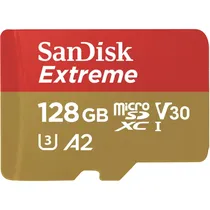 Cartão de Memória Sandisk Extreme SDSQXA1-128G-GN6MA - 128GB - Micro SD com Adaptador - 160MB/s