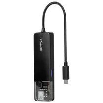 FTX Hub FTX-HUBT4-PB 6IN1 USB-C/HDMI/USB-A/SD Negro