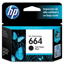Cartucho HP 664 F6V29AL para Impressora HP – Preto