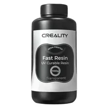 Resina Creality Fast Uv Curable 1KG para Impressora 3D - Transparente