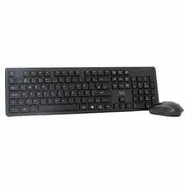 Teclado USB Mtek KM-5239B-PT com Mouse Sem Fio Layout Português