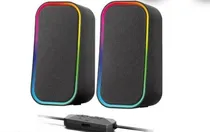 Caixa de Som Gamer RGB Bluetooth USB Satellite AS-92007