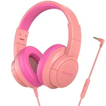 Fone de Ouvido Blackview Fitbuds K1 com Microfone e Cabo de 1.6 Metros - Coral Pink