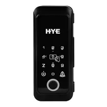 Fechadura Elétrica Hye HYE-253J - Impressão Digital/Código Secreto/Chave de Cartão - Preto