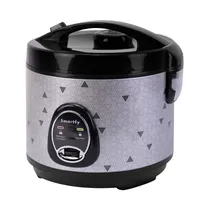 Panela Eletrica para Arroz Smartfy PE02G / 700W / 1.8 Litros / 220-240V ~ 50/ 60HZ - Preto/ Cinza
