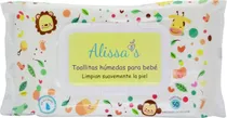 Toalhinhas Umedecidas para Bebe Alissa´s 15CM X 20CM (50 Unidades)