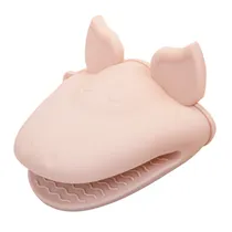Agarradera Silicona Ollas DiseÑo Vaquita Rosa