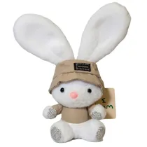 Coelho de Pelúcia com Touca MZ-096- Bege