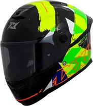 Casco para Moto Axxis Hummer s Monti B13 - TamaÑo L (59-60) - Gloss Flour Yellow