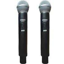 Microfone Satellite A-MK1201 Preto s/fio