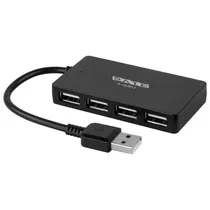 Hub Satellite A-HUB13 - 4 Portas - USB - Preto