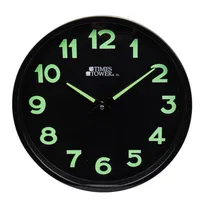 Relógio de Parede 25CM com Borda Preta