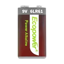 Pilha Ecopower Alkaline Power 9V - 6LR61