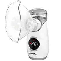 Nebulizador Megastar MY126A para Até 10 ML Recarregável - Branco/Cinza
