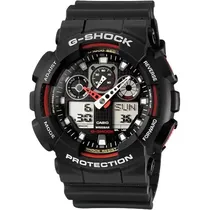 Casio Reloj GA-100-1A4DR Black / Red / White