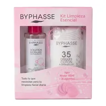 Kit Byphasse de Limpeza Água Micelar + Discos de Algodão