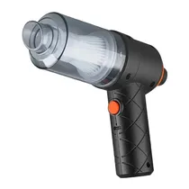 Mini Aspirador de Po Portatil Handheld Vacuum Cleaner YT-M2039 / 4 Em 1 / 7.4V - Preto