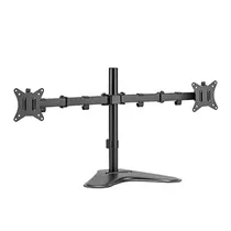 Suporte de Mesa para Monitor Duplo FTX FTX66-T024 / 17"-32" / Articulado / Suporta Ate 9KG - Preto